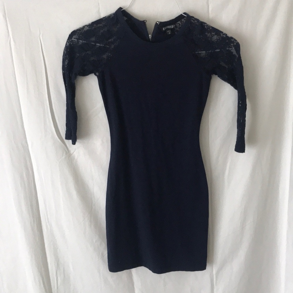 Blue, mini dress from express